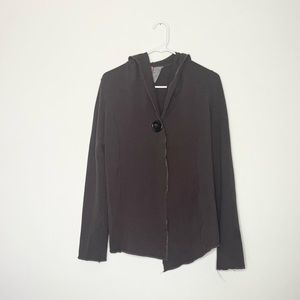 Brown N4 Boho Hoodie With Button Feature- size 2